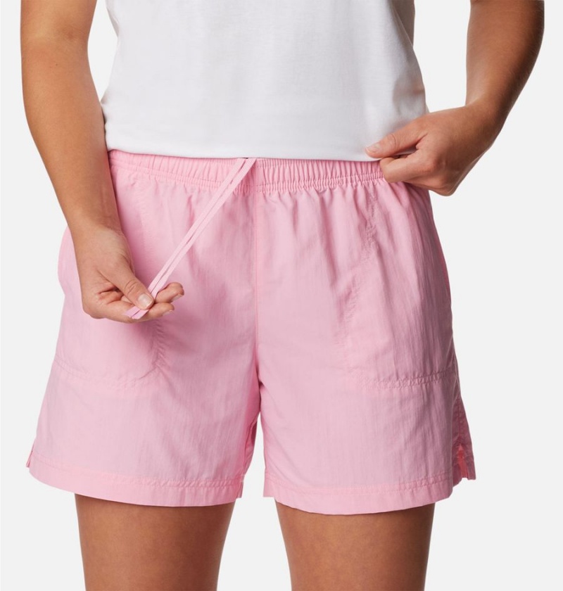 Pink Women's Columbia Sandy River Shorts | JRYPC-6814