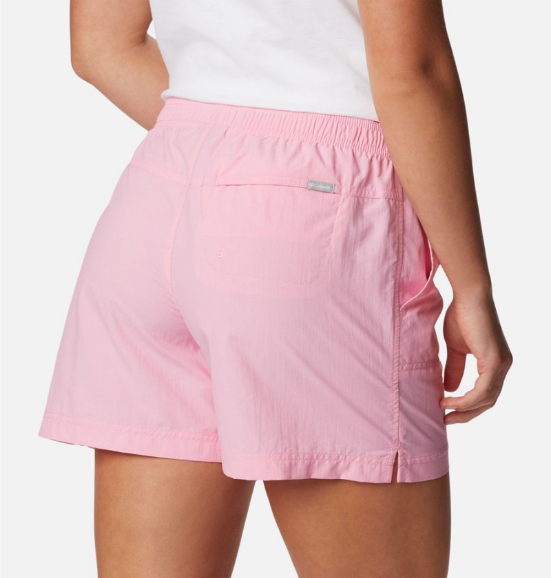 Pink Women's Columbia Sandy River Shorts | JRYPC-6814