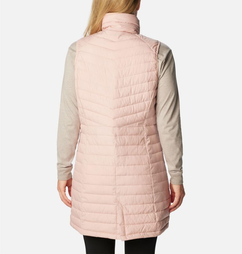 Pink Women's Columbia Slope Edge Long Vest | XFGWD-4715