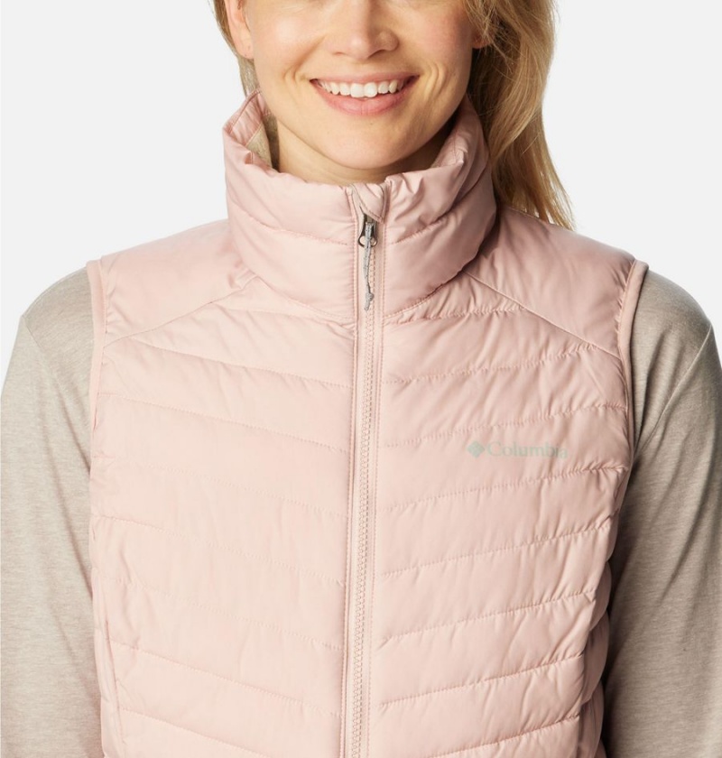 Pink Women's Columbia Slope Edge Long Vest | XFGWD-4715