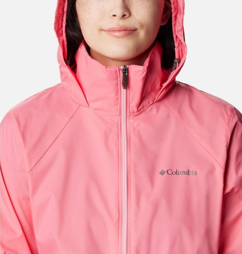 Pink Women's Columbia Switchback III Rain Jacket | OZYJG-1698