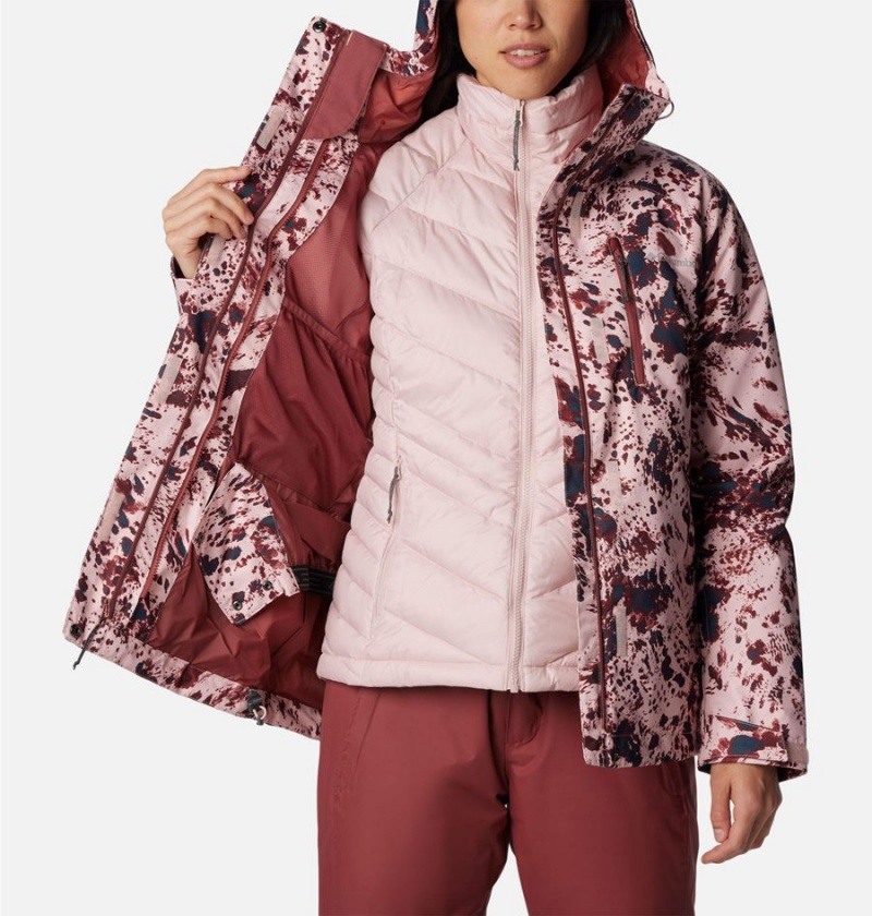 Pink Women's Columbia Whirlibird IV Interchange Ski Jacket | AOGPC-3096