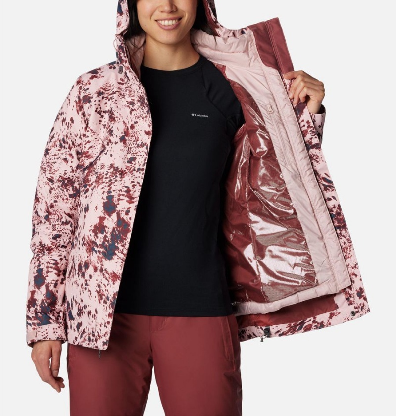 Pink Women's Columbia Whirlibird IV Interchange Ski Jacket | AOGPC-3096