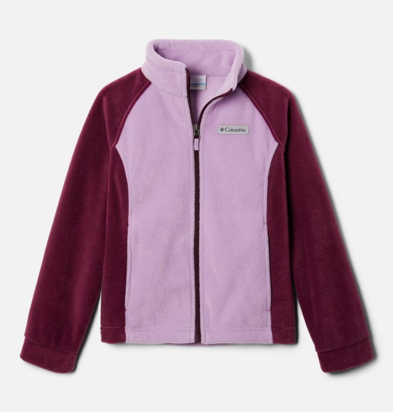 Purple Kids\' Columbia Benton Springs Fleece Jacket | LCPUM-2643