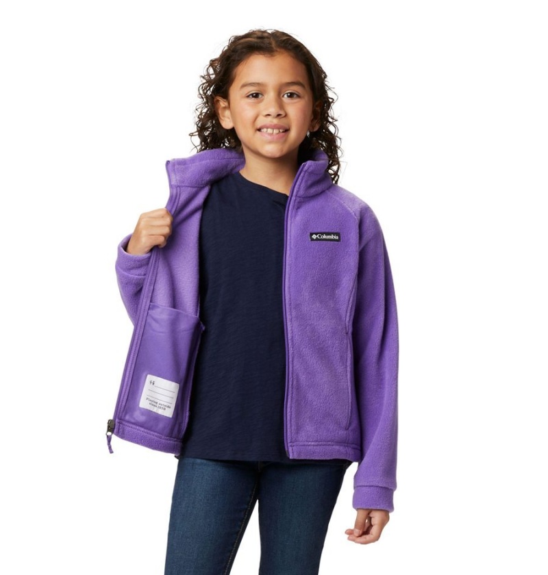 Purple Kids' Columbia Benton Springs Fleece Jacket | LDZKQ-5467