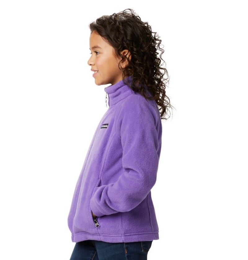 Purple Kids' Columbia Benton Springs Fleece Jacket | LDZKQ-5467