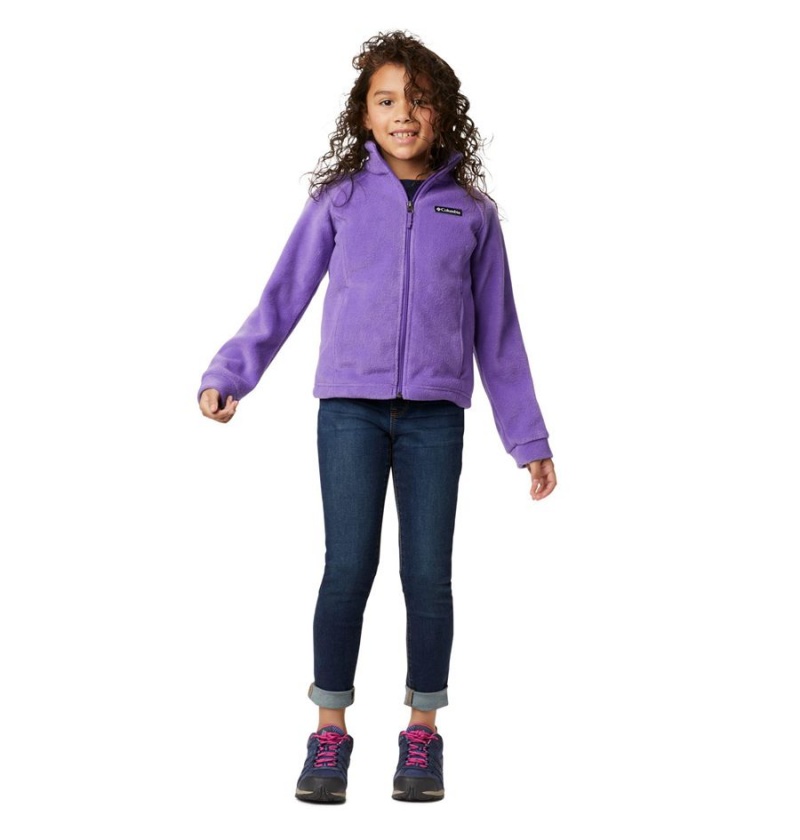 Purple Kids' Columbia Benton Springs Fleece Jacket | LDZKQ-5467