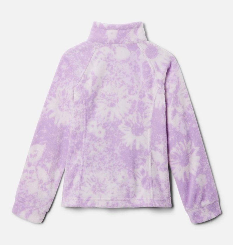 Purple Kids' Columbia Benton Springs II Printed Fleece Jacket | KGRFE-6230