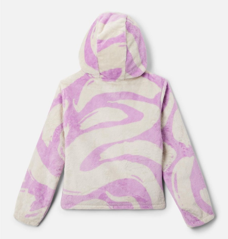 Purple Kids' Columbia Fire Side Sherpa Pullover Hoodie | RCIMT-8274