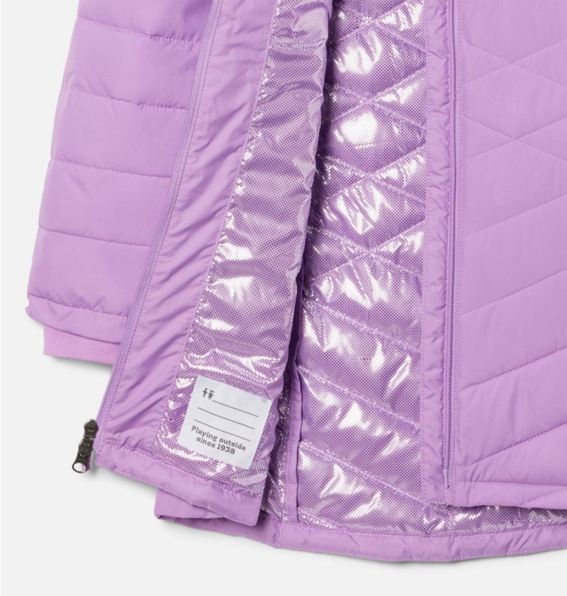 Purple Kids' Columbia Heavenly Long Jacket | IADMB-4091