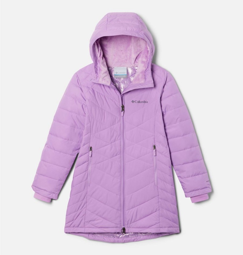 Purple Kids\' Columbia Heavenly Long Jacket | IADMB-4091