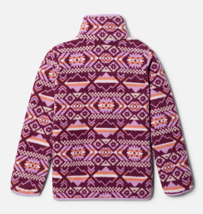 Purple Kids' Columbia Helvetia Half Snap Pullover Fleece | MJYON-1063