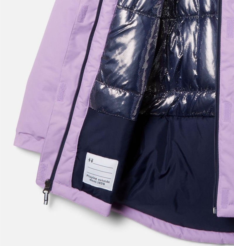 Purple Kids' Columbia Hikebound Long Insulated Jacket | MUYSK-7652