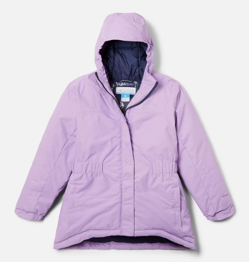 Purple Kids\' Columbia Hikebound Long Insulated Jacket | MUYSK-7652