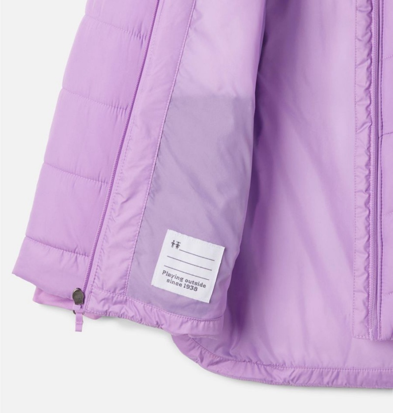 Purple Kids' Columbia Katelyn Crest II Hooded Jacket | HXFSD-5943