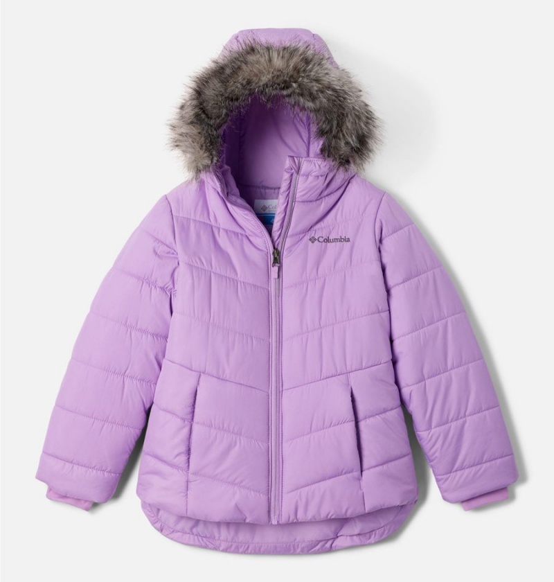 Purple Kids\' Columbia Katelyn Crest II Hooded Jacket | HXFSD-5943