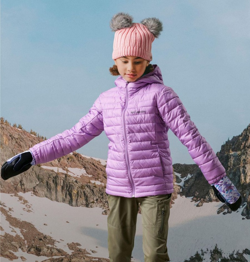 Purple Kids' Columbia Silver Falls Hooded Jacket | DIUWP-9581