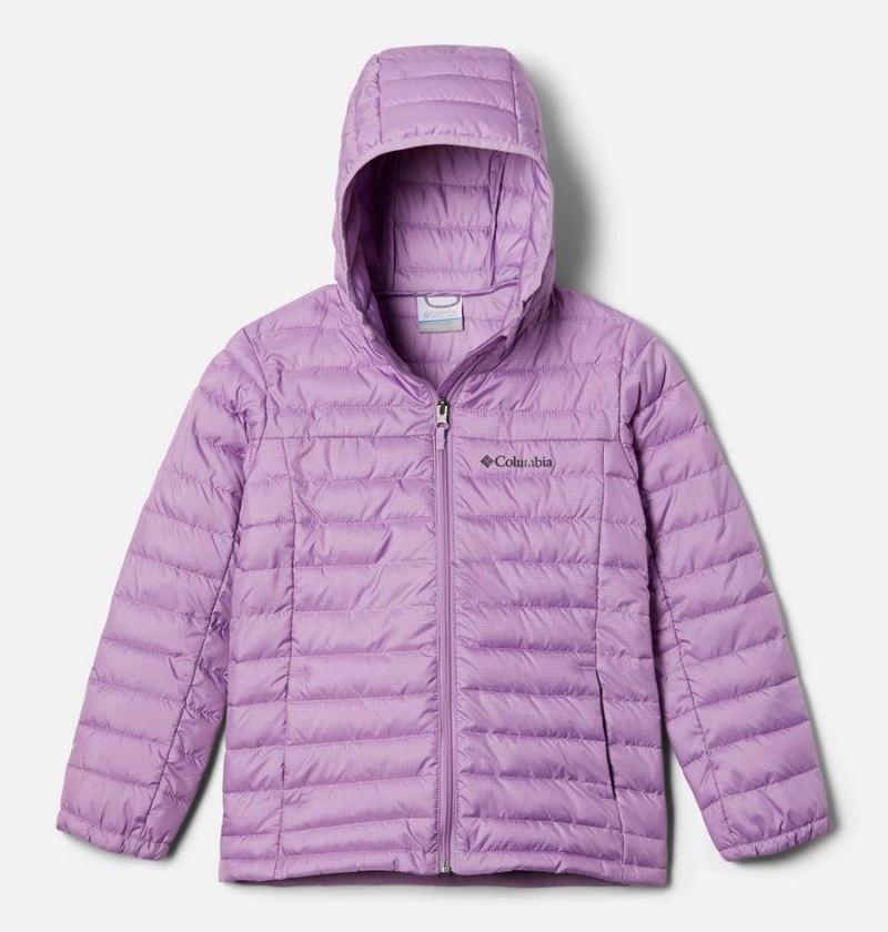 Purple Kids\' Columbia Silver Falls Hooded Jacket | DIUWP-9581