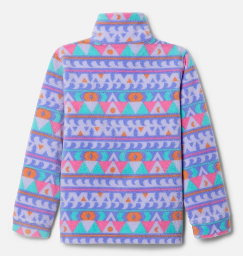 Purple Kids' Columbia Zing III Printed Fleece Jacket | KNQJW-9671