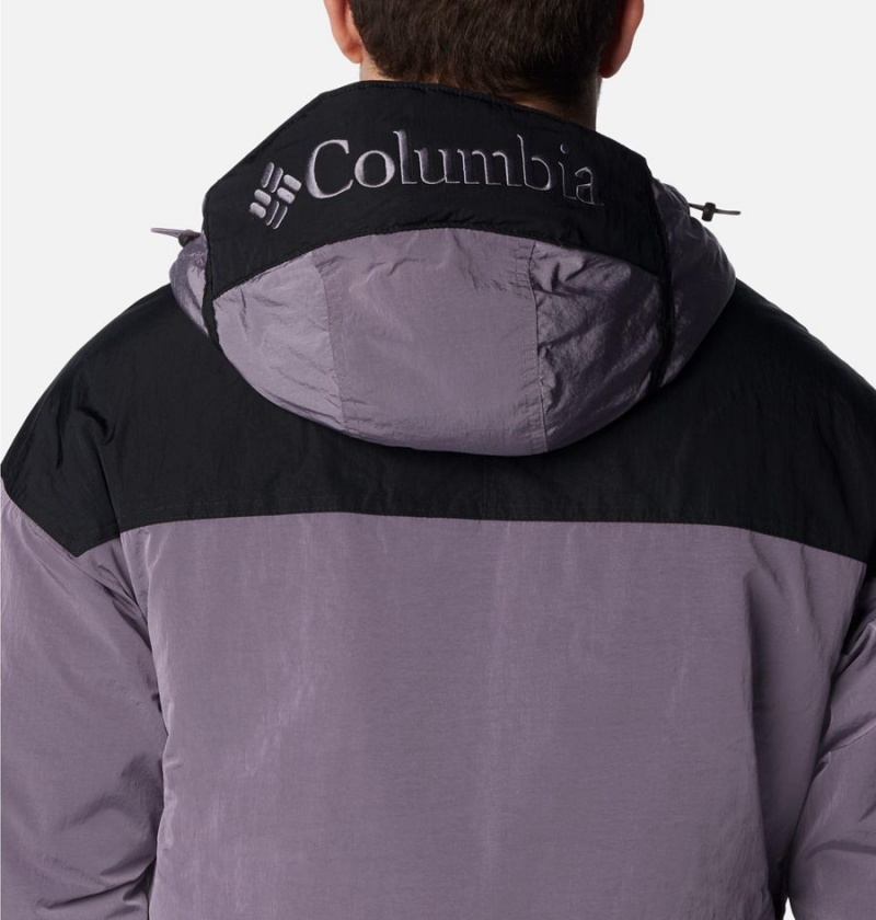 Purple Men's Columbia Challenger Remastered Pullover Insulated Puffer Jacket | VATSI-8459