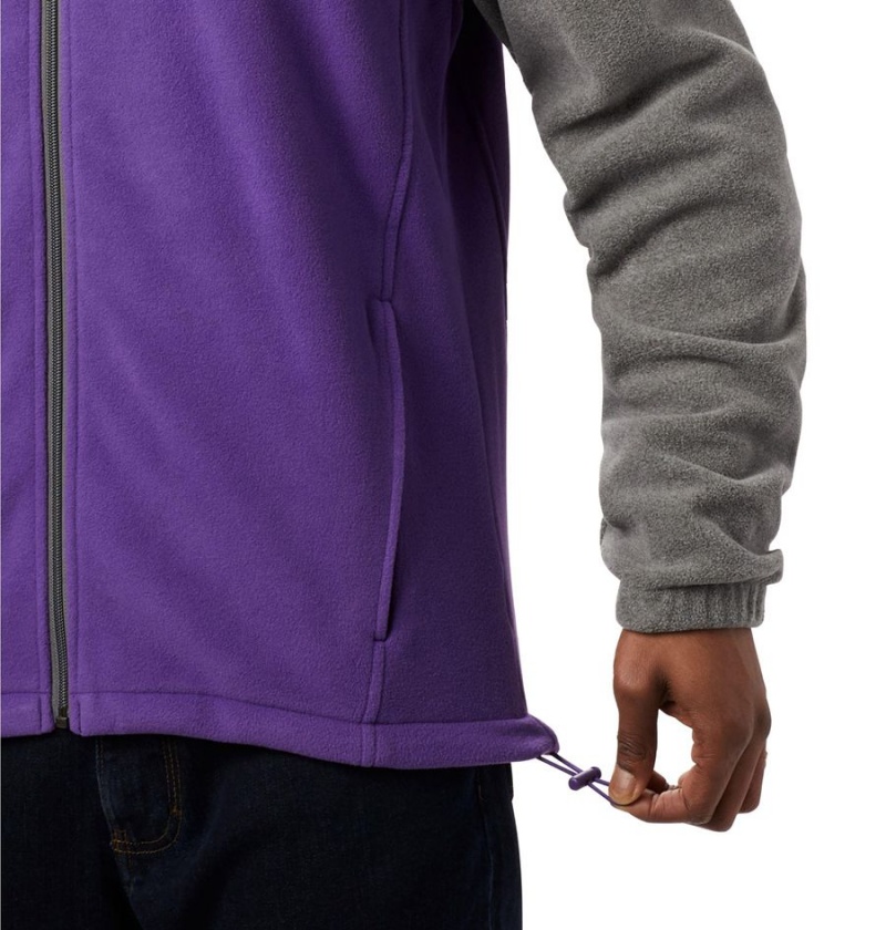 Purple Men's Columbia Collegiate Flanker III - LSU Fleece Jacket | XRCSN-7915