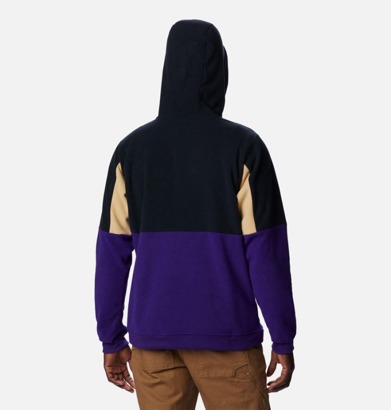 Purple Men's Columbia Collegiate Lodge Fleece - Washington Hoodie | YPGNM-5294