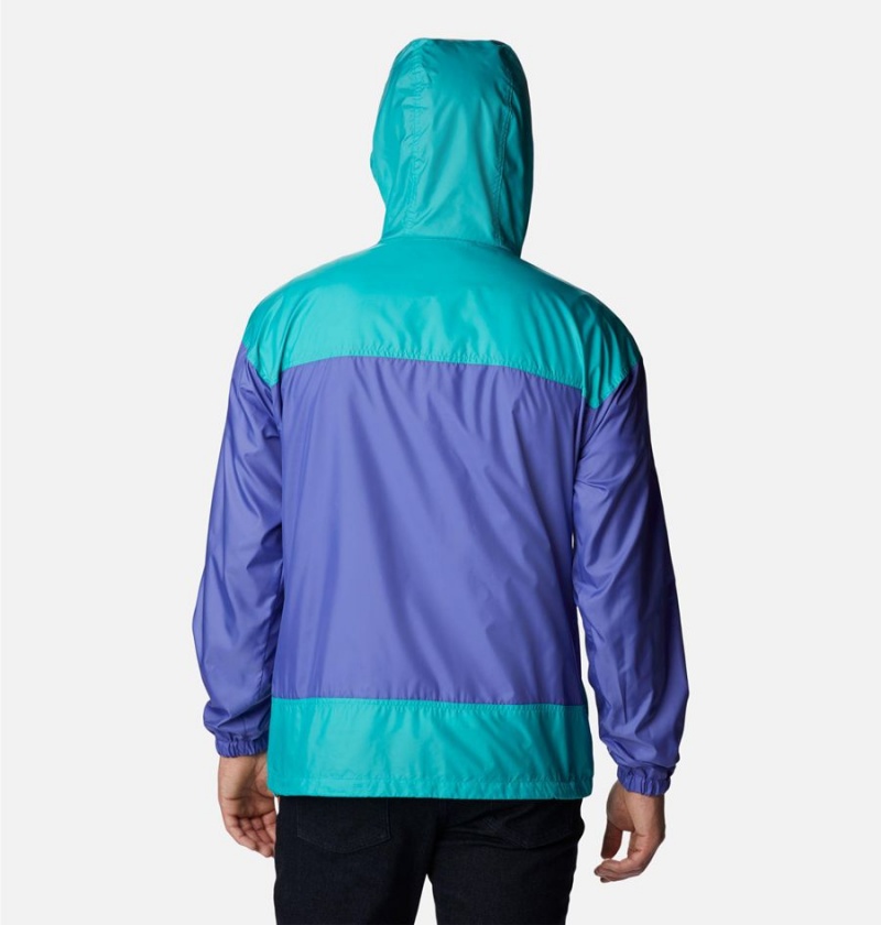 Purple Men's Columbia Flash Challenger Jacket Windbreaker | MYTED-2581