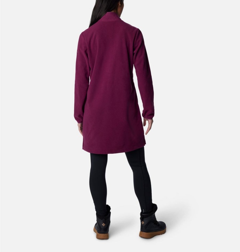 Purple Women's Columbia Anytime Fleece Dress | RUIJY-3894