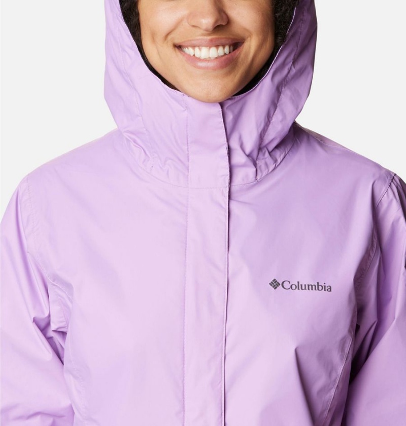 Purple Women's Columbia Arcadia II Rain Jacket | TXHCG-9710