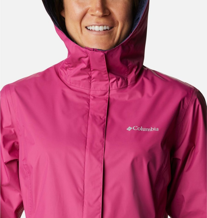 Purple Women's Columbia Arcadia II Rain Jacket | FLTPQ-3720