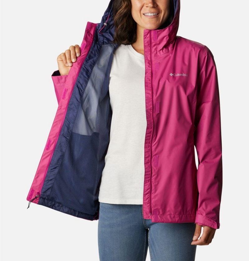 Purple Women's Columbia Arcadia II Rain Jacket | FLTPQ-3720