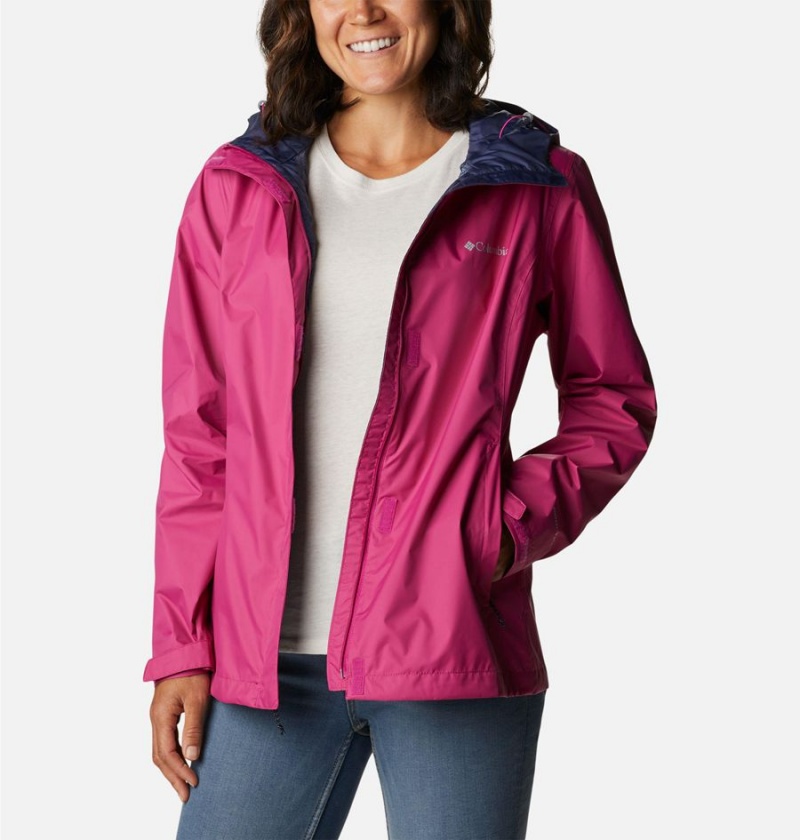 Purple Women's Columbia Arcadia II Rain Jacket | FLTPQ-3720