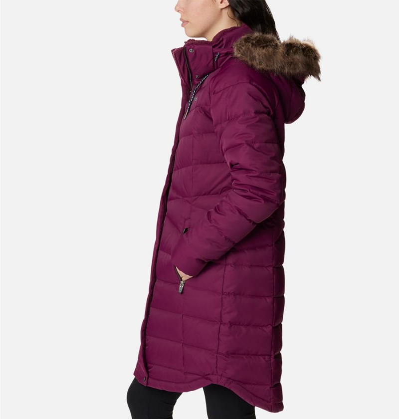 Purple Women's Columbia Belle Isle Mid Puffer Jacket | NAPYM-8569