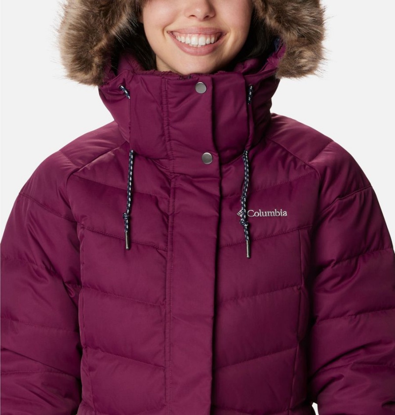 Purple Women's Columbia Belle Isle Mid Puffer Jacket | NAPYM-8569