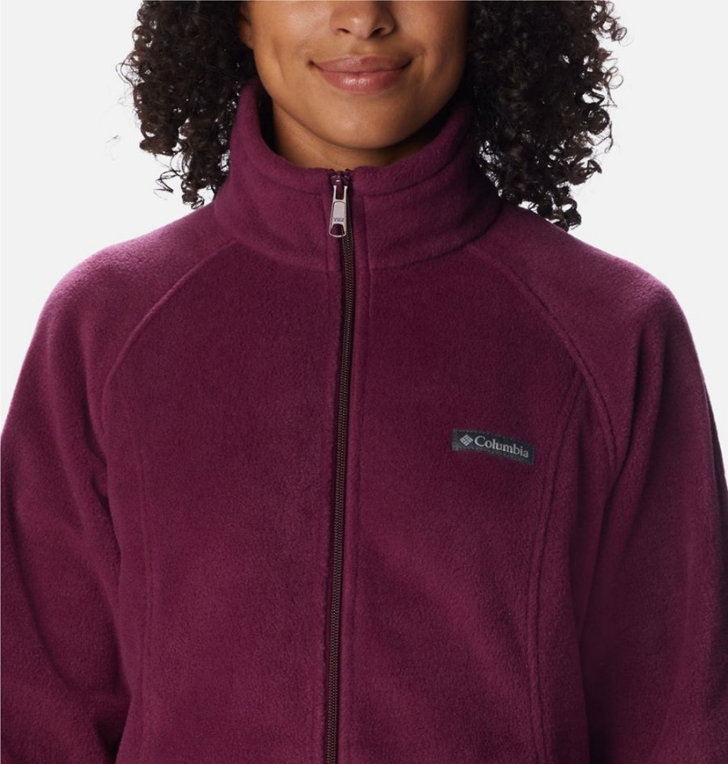 Purple Women's Columbia Benton Springs Full Zip Fleece Jacket | PHURF-6435