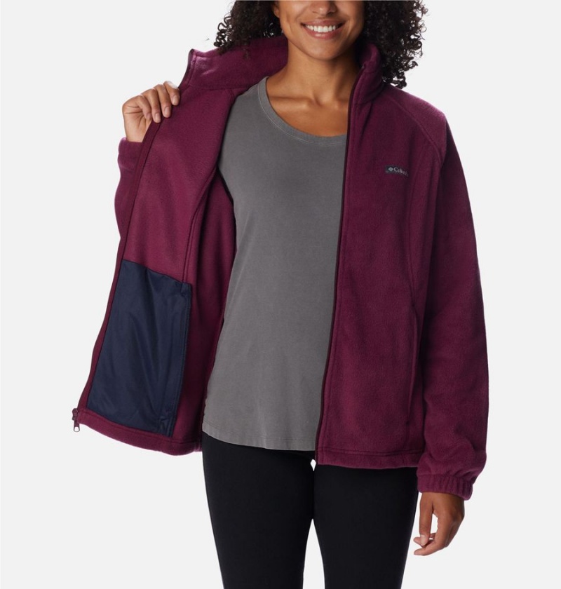 Purple Women's Columbia Benton Springs Full Zip Fleece Jacket | PHURF-6435