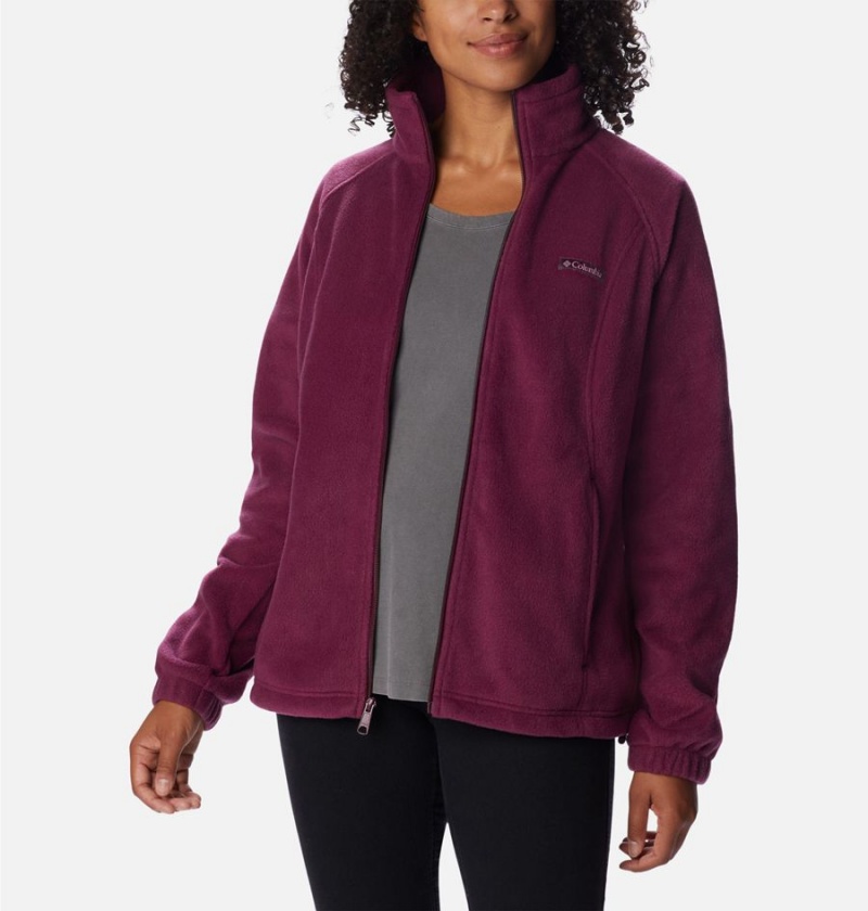 Purple Women's Columbia Benton Springs Full Zip Fleece Jacket | PHURF-6435