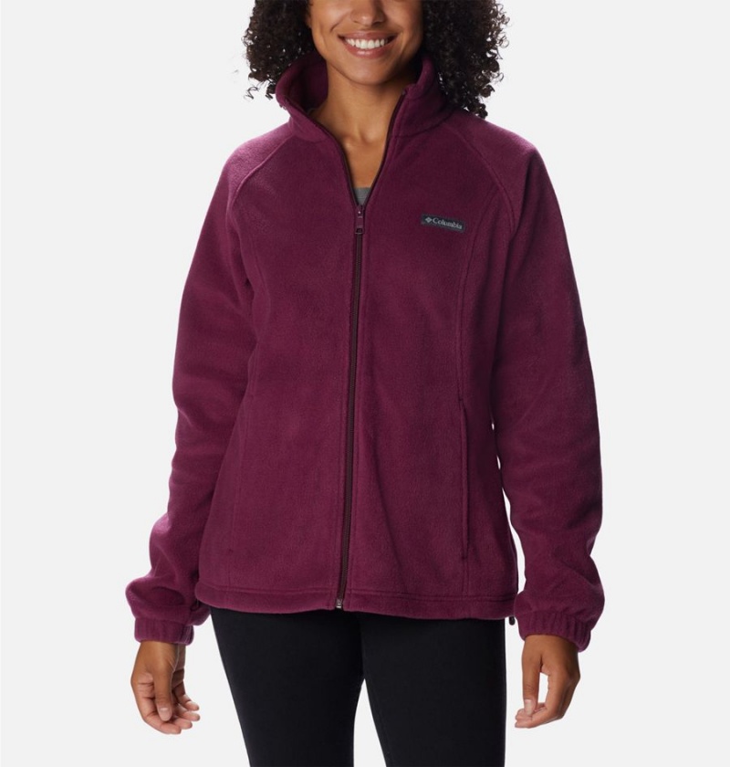 Purple Women\'s Columbia Benton Springs Full Zip Fleece Jacket | PHURF-6435