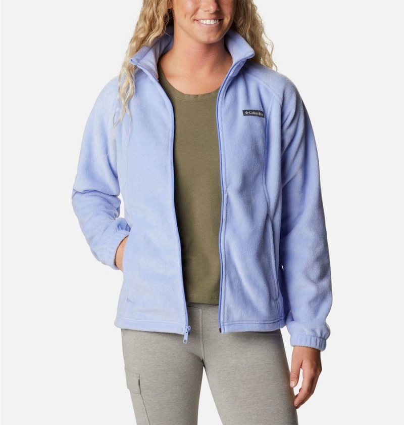 Purple Women's Columbia Benton Springs Full Zip Fleece Jacket | VNZOK-5361