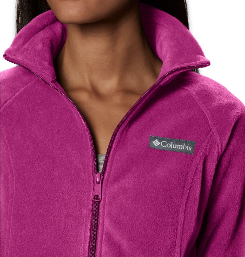 Purple Women's Columbia Benton Springs Full Zip Fleece Jacket | VMELG-7316