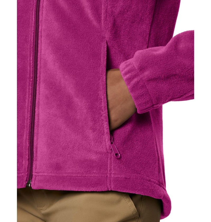 Purple Women's Columbia Benton Springs Full Zip Fleece Jacket | VMELG-7316