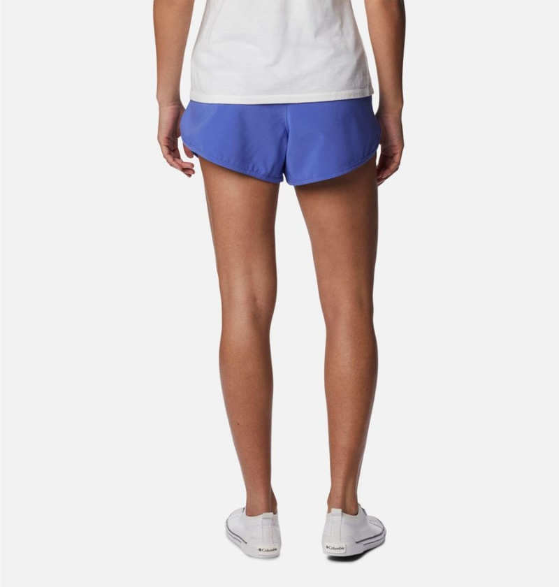 Purple Women's Columbia Bogata Bay Stretch Shorts | ZSKJN-8709