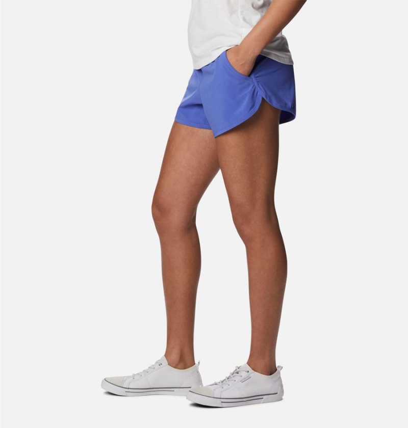 Purple Women's Columbia Bogata Bay Stretch Shorts | ZSKJN-8709