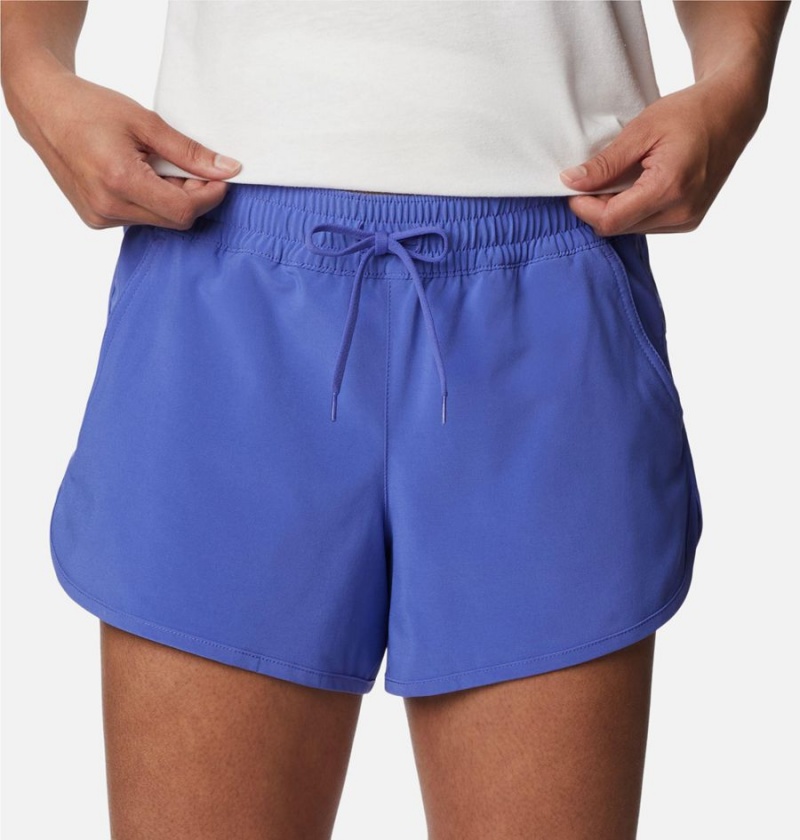 Purple Women's Columbia Bogata Bay Stretch Shorts | ZSKJN-8709