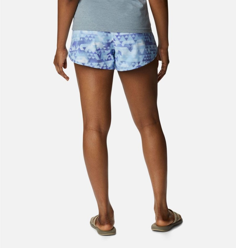 Purple Women's Columbia Bogata Bay Stretch Printed Shorts | HOYFU-7218