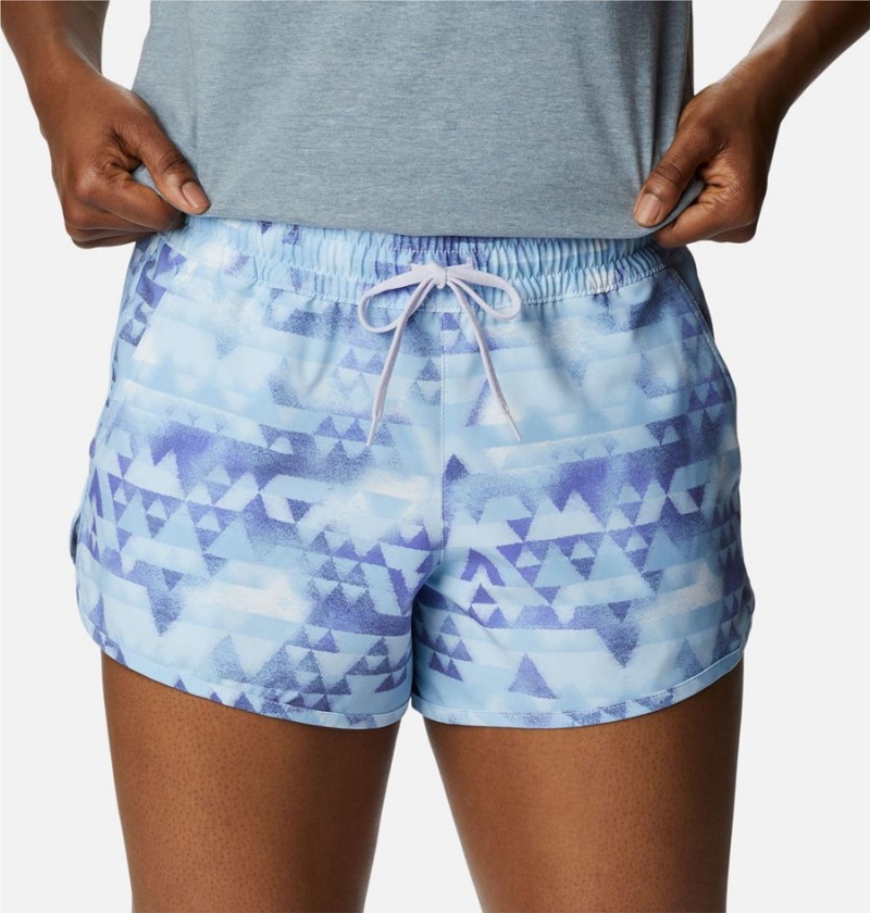 Purple Women's Columbia Bogata Bay Stretch Printed Shorts | HOYFU-7218