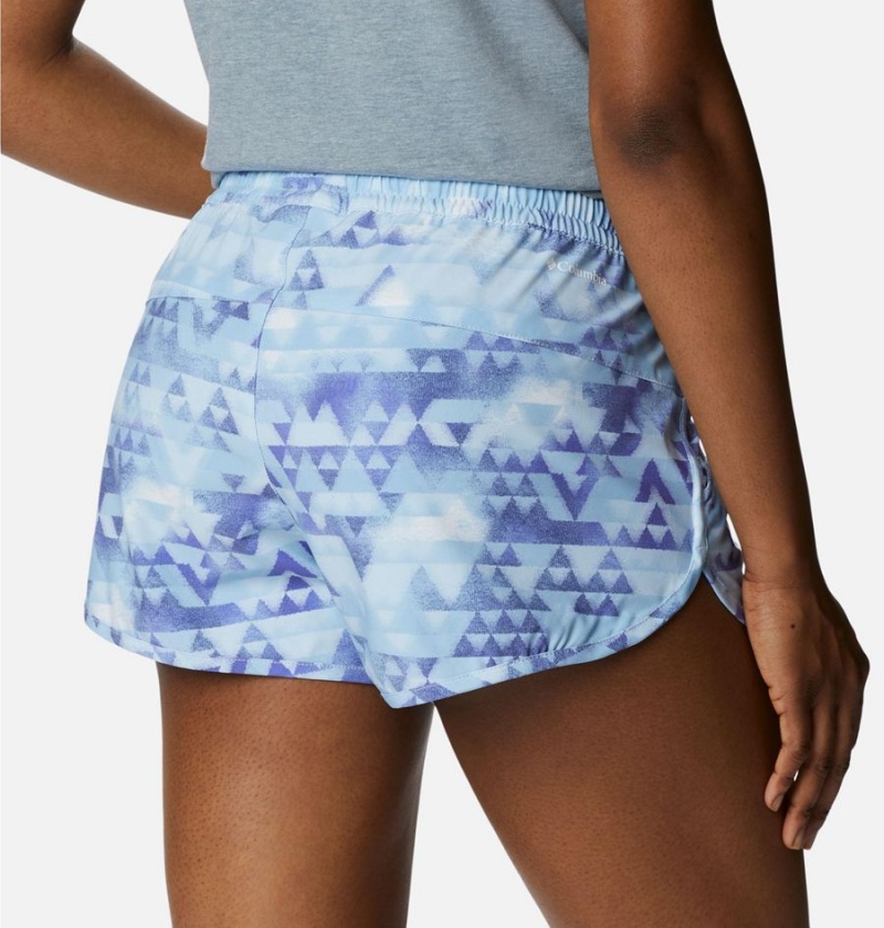 Purple Women's Columbia Bogata Bay Stretch Printed Shorts | HOYFU-7218