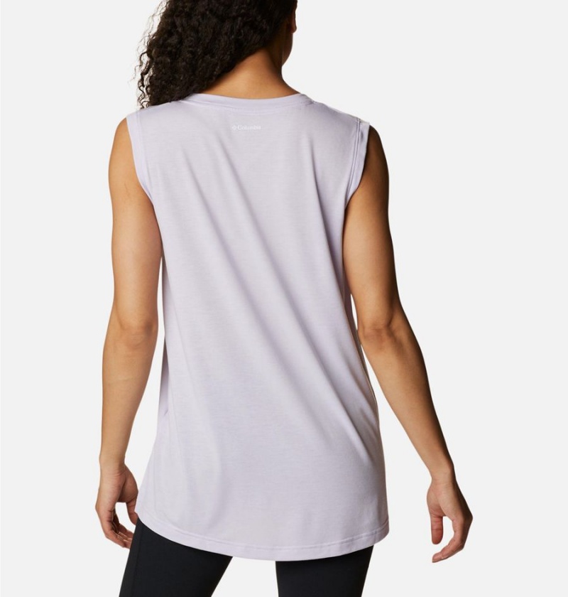 Purple Women's Columbia Boundless Beauty Tank Top | HJLUA-3250