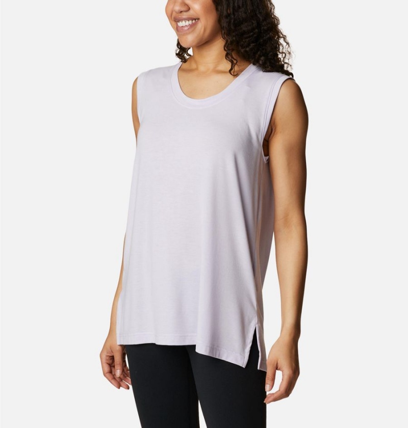 Purple Women's Columbia Boundless Beauty Tank Top | HJLUA-3250