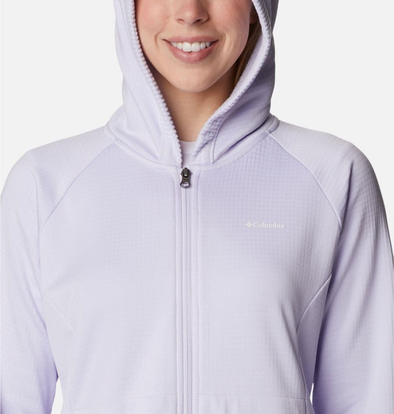 Purple Women's Columbia Boundless Trek Grid Fleece Jacket | VFGXL-3697